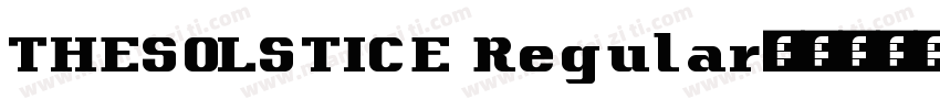 THESOLSTICE Regular字体转换